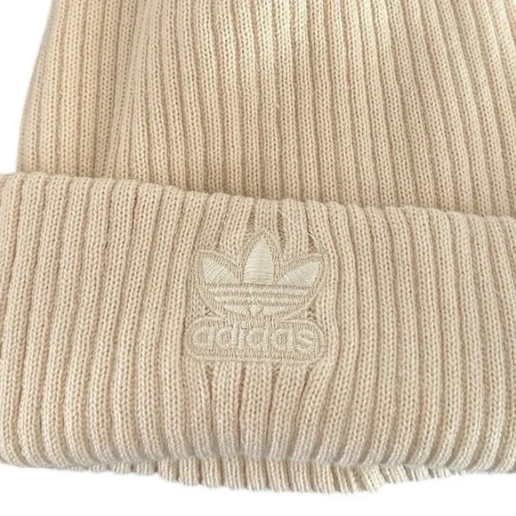 Adidas Cream Knit Beanie - Picture 5 of 5